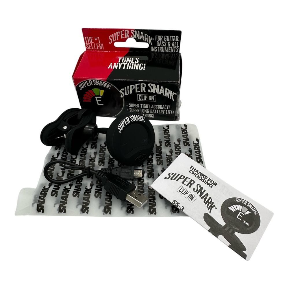 SNARK Super Snark 3 Clip-On Guitar/Bass Tuner - Black